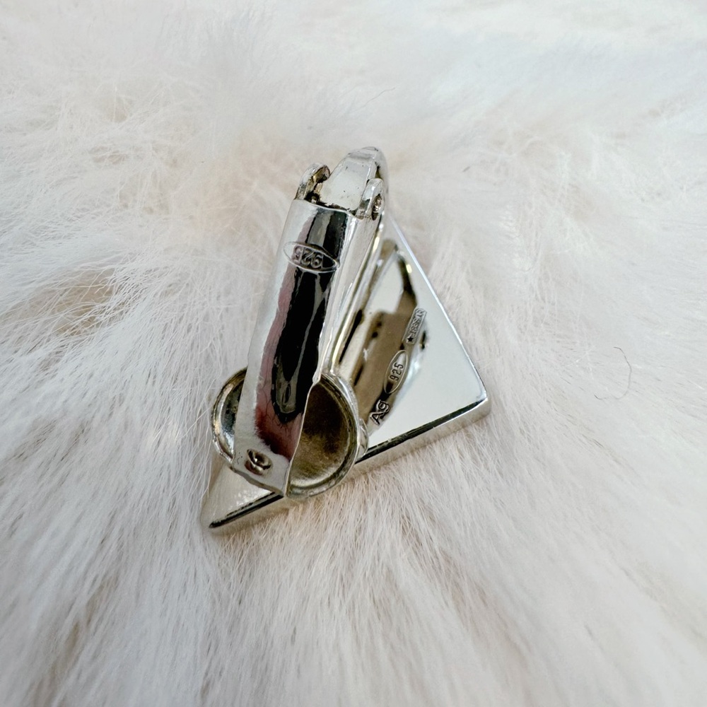 Prada Enamel Symbole Single Clip-On Earring - Picture 4 of 10